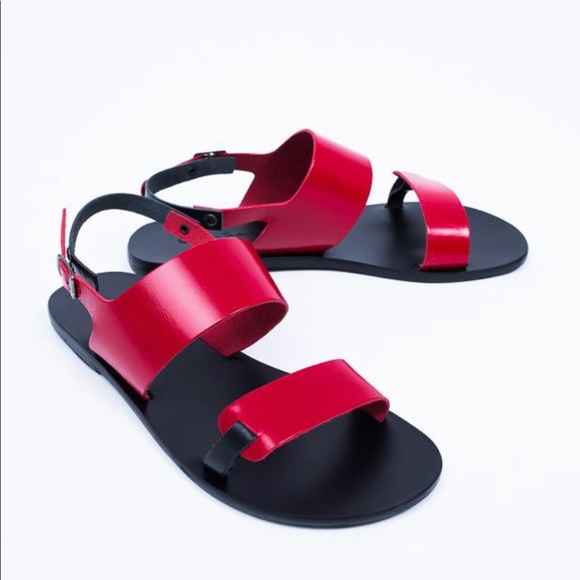 Hebe Red sandals - Picture 4 of 6